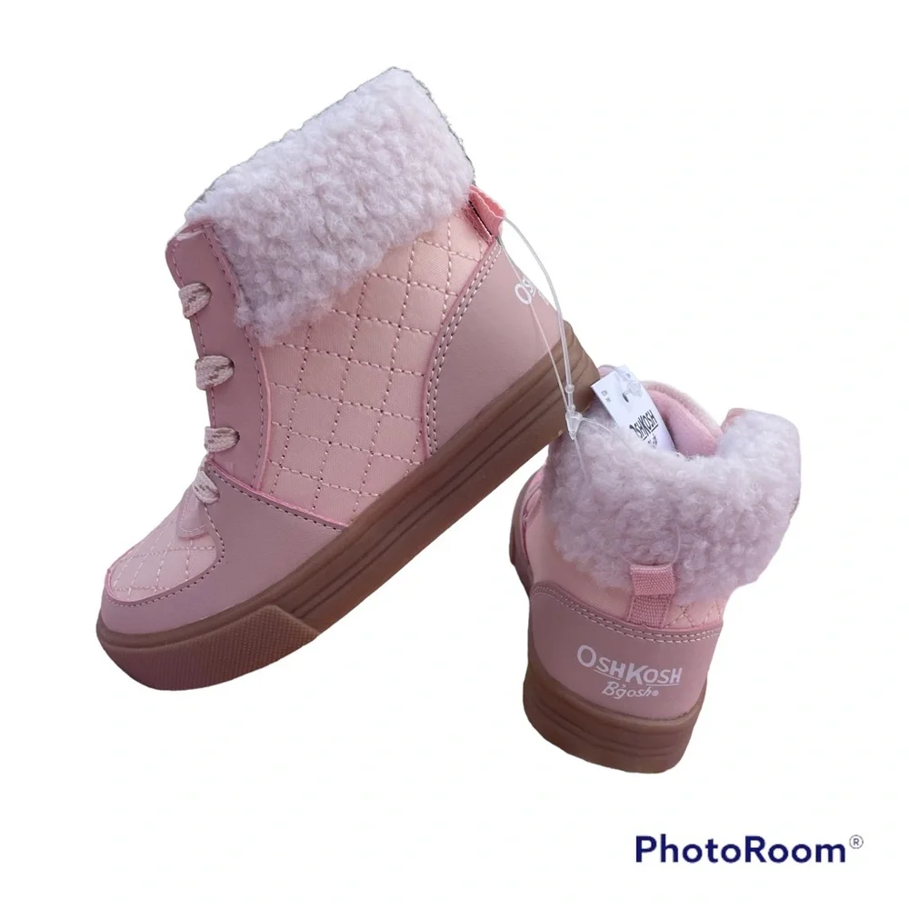 OshKosh Pink High Top Sneaker Toddler Girl Size 6
